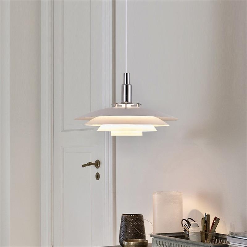 全光谱护眼奶油ph5飞碟灯现代简约餐桌吧台饭厅创意丹麦经典吊灯