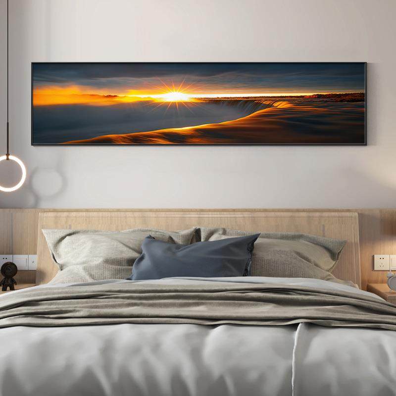 现代简约风景画床头装饰画暖色调客厅沙发背景挂画海边风景墙画,玩具/童车/益智/积木/模型,毛绒/玩偶/公仔/布艺类玩具,淘宝优惠券,粉丝福利购,淘宝优惠卷