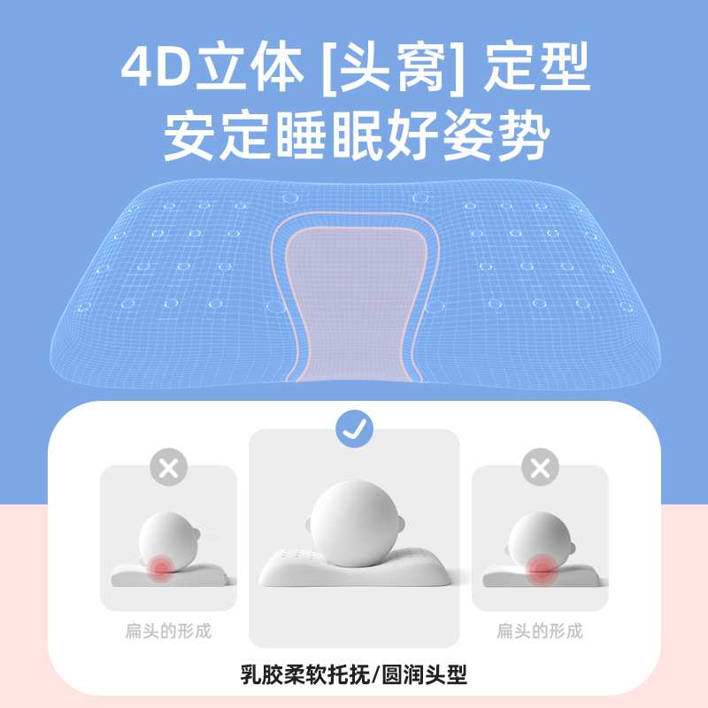 婴儿定型枕宝宝矫正防偏头型儿童枕头新生儿纠正0-18个月