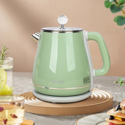 佑达双层防烫复古电热水壶家A用304不锈钢自动断电烧水壶