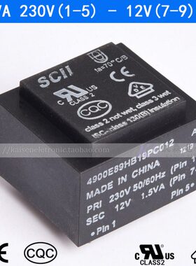 012A9变压器DE0V L环IIAU49氧E823B01.5  QPC SC 0C转V 1912VH CV