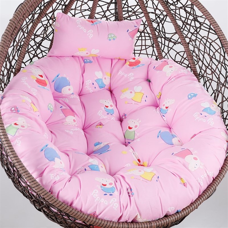 吊椅坐垫双人夏季靠垫一体摇v篮吊椅垫摇椅垫子可拆洗懒人座椅地