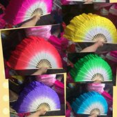 12CM尾真丝骨演双面表子舞蹈扇扇子演出CM扇 301扇扇一 尺尺 扇子