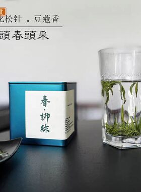 湖南特产安化松针头春头采绿茶特级荒野绿茶高档礼盒装高级绿茶叶