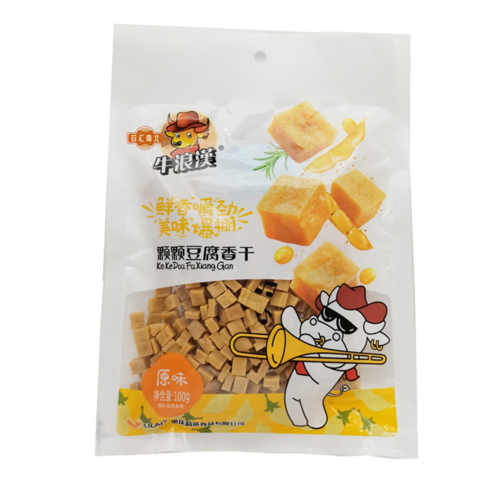 牛浪汉颗颗豆腐香干100g*5袋原味可可香干超硬干香豆干下酒小零食