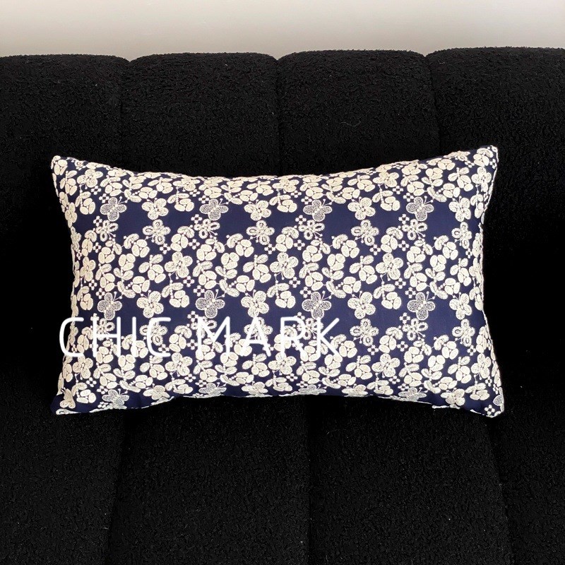 棉麻小碎花抱枕抱枕套重工绣花床头靠枕沙发X飘窗靠垫含芯