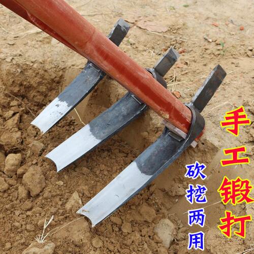 冬种头农用工具大全锻打镐两用家用挖树桩笋神器老式挖专用菜锄头