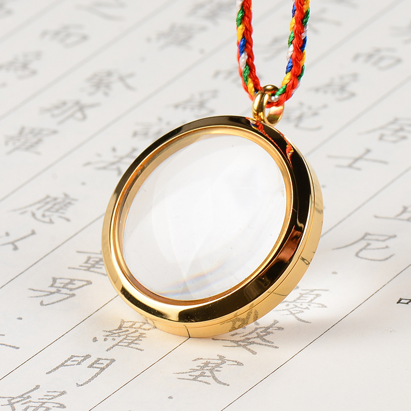 佛缘汇 吊坠透明嘎乌盒藏族饰品随身挂件N装宝石噶乌盒男女挂饰