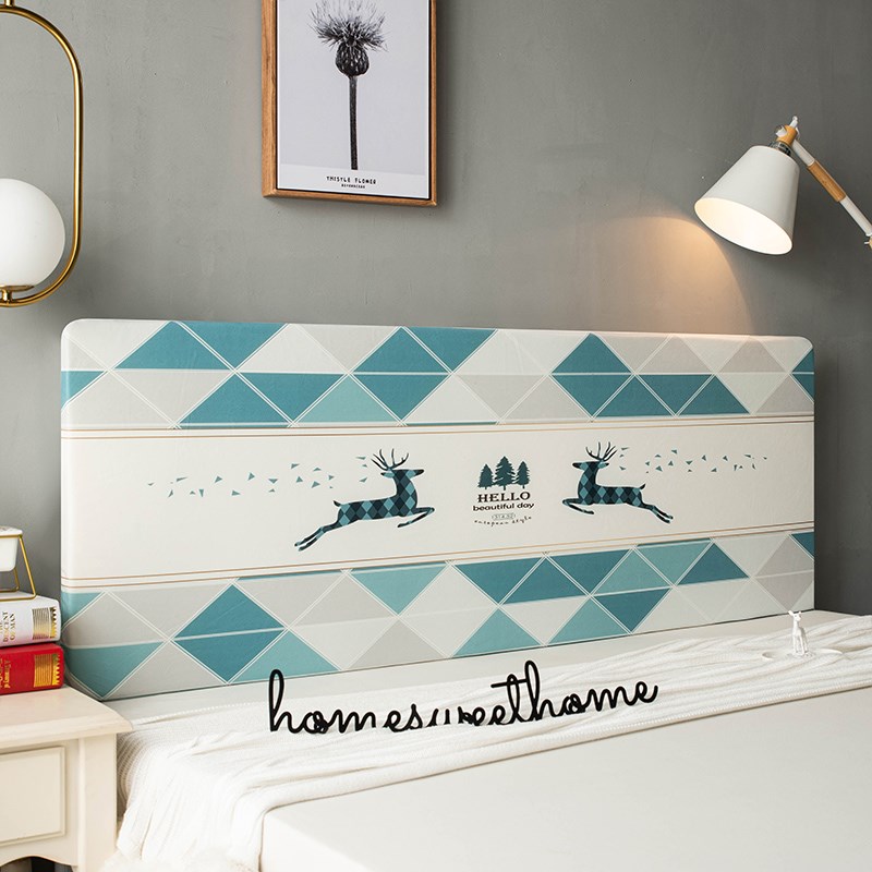 海绵床头靠垫床上靠枕靠背罩弹力全包软包床R头套罩可拆洗防撞