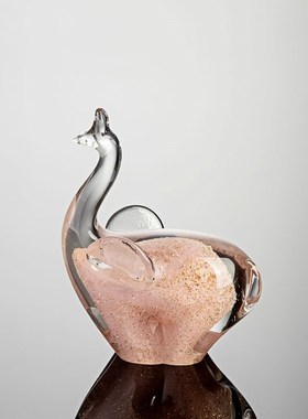 小清新轻奢琉璃j兔现代简约客厅台面摆件家居装饰品可爱生日礼物