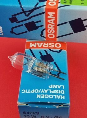 R素64光学S灯泡石英 10O仪器欧司朗长W寿命卤钨卤灯6V3AM22