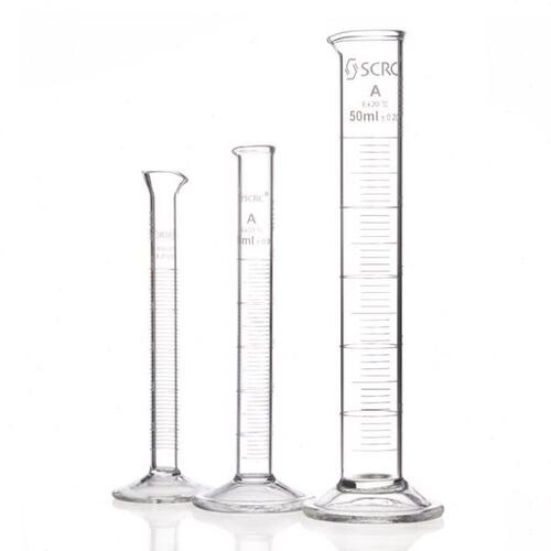 SCRC申玻玻璃量筒透明10ml/25/50/100/250mlEX量出式刻度量杯A级