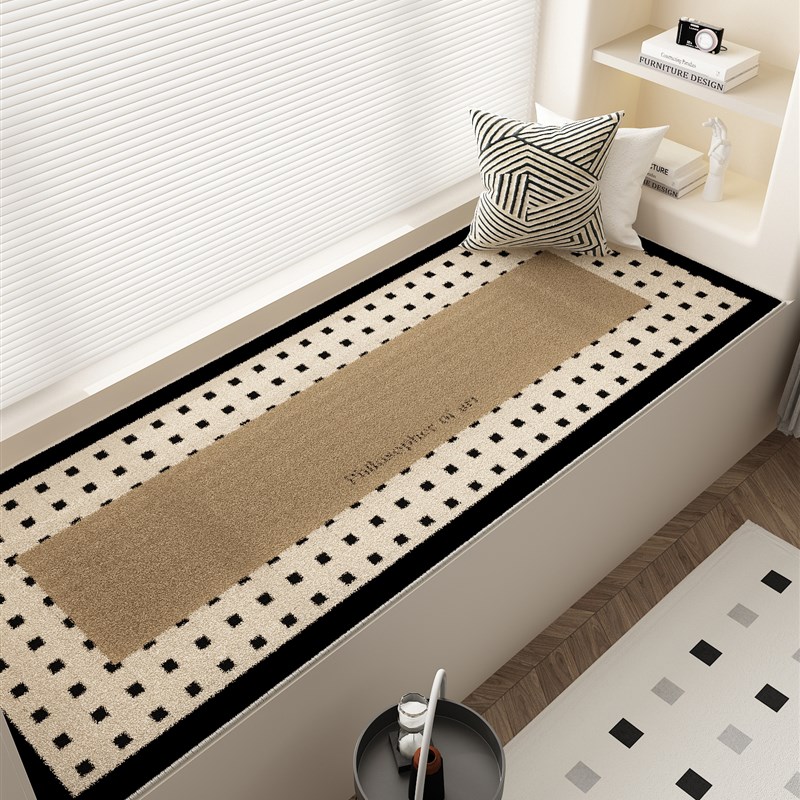 飘窗垫轻奢高级感主卧o窗台垫可机洗水洗耐脏羊羔绒毛免打理阳台