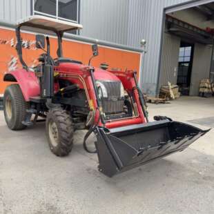 东方红山地丘陵四驱504柴油发动机水旱田间管理耕地拖拉机改铲斗