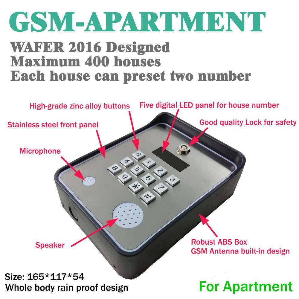 威佛 GSM 门禁对讲控制器，语音对讲，远程按键开门（外销版）