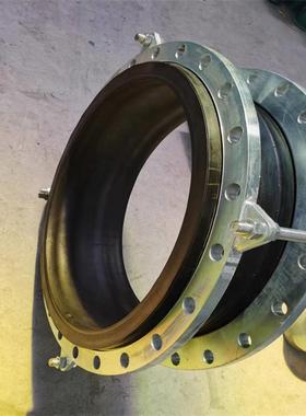 现货供应JGD不锈钢橡胶软接头 KDF翻边避震喉 管道 橡胶软接头