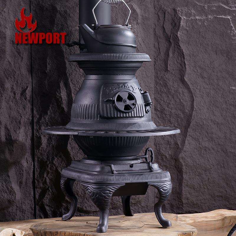 纽波特FS801A加厚铸铁真火燃木家用户外壁炉烧煤烧柴别墅取暖器