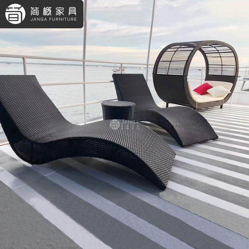 户外别墅泳池躺床花园庭院藤编躺椅沙发床酒店民宿露台日光浴躺椅,鲜花速递/花卉仿真/绿植园艺,割草机/草坪机,淘宝优惠券,粉丝福利购,淘宝优惠卷