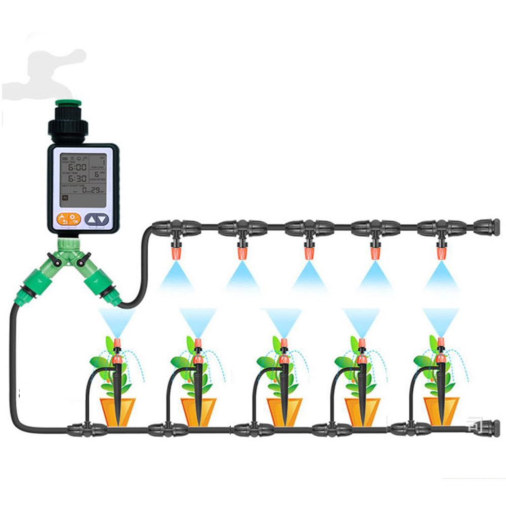 园林灌溉控制浇水器自动浇水浇花器雨感定时浇水器园艺灌溉套装
