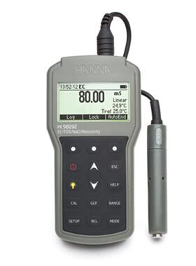 HANNA HI98192 微电脑EC-TDS-电阻率-NaCI-°C测定仪