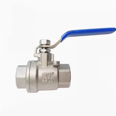 2205双相钢2507二片式球阀内螺纹NPT1/2 丝扣1000WOG开关DN25PN16