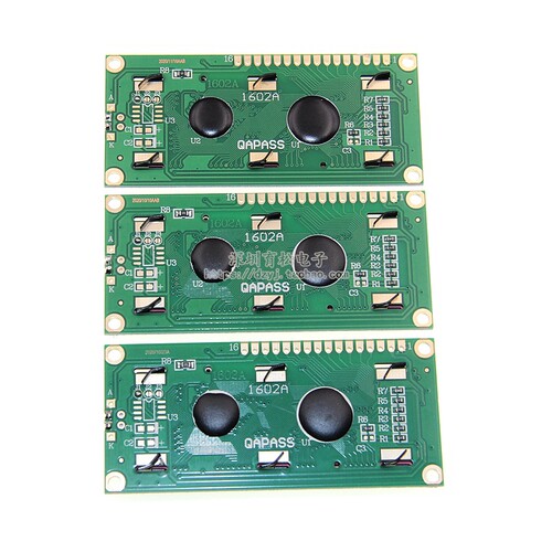 LCD1602A 蓝屏/黄绿屏 /灰屏 /带背光 LCD显示屏 5V 1602 液晶屏