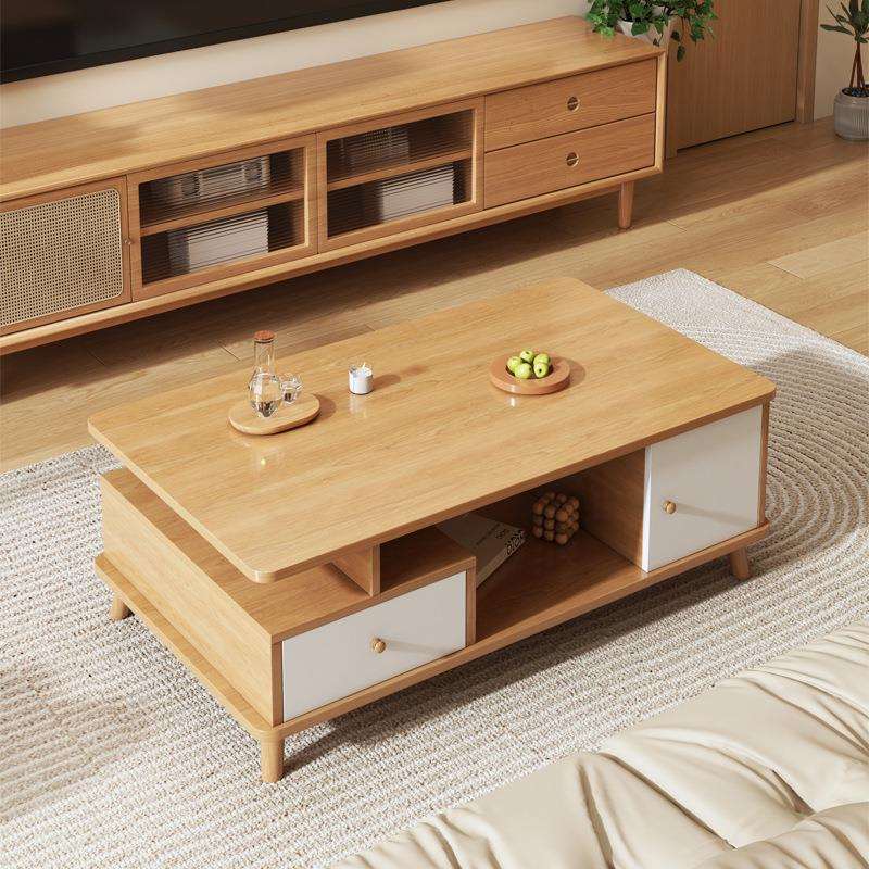 原木风茶几客厅家用小户型2025新款沙发茶桌简约现代出租房小桌子