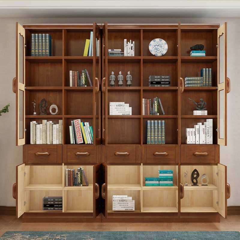 中式实木书柜全实木家用书柜带玻璃门现代简约办公室柜储物一体柜,农机/农具/农膜,其它农用工具,淘宝优惠券,粉丝福利购,淘宝优惠卷