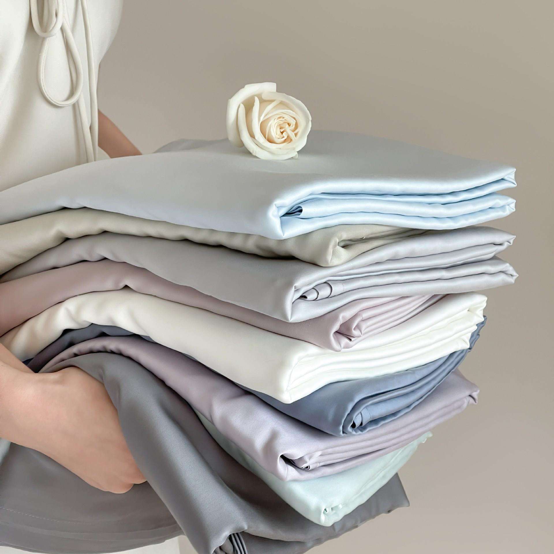 2025春夏新款冷雾小奢绸100S兰精单买天丝单品仅床单夏季裸睡单件