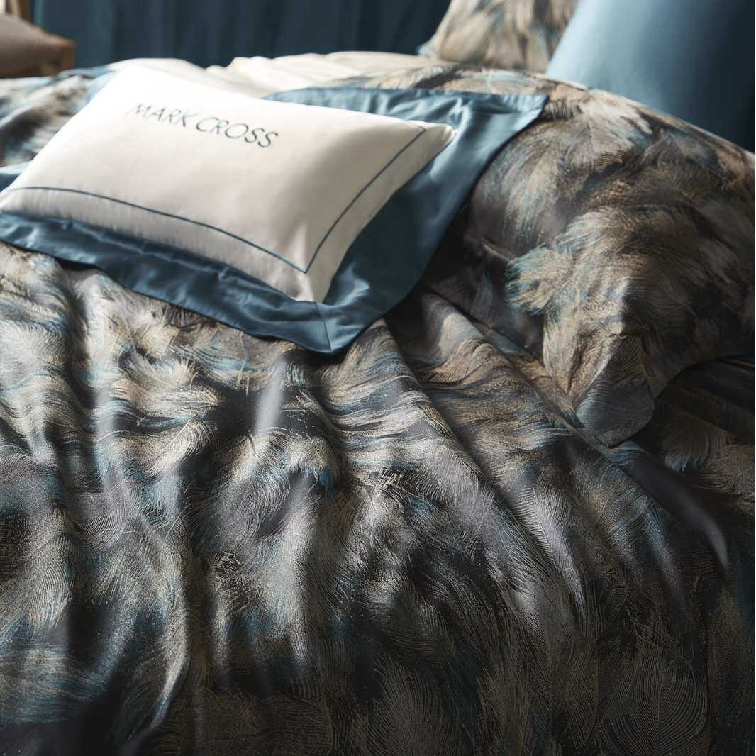 春夏新品全纯棉100支双股阿瓦提超级长绒棉色织提花四件套