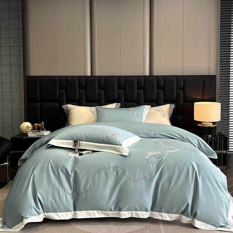 2025新款50s双股长绒棉绣花四件套-Coco