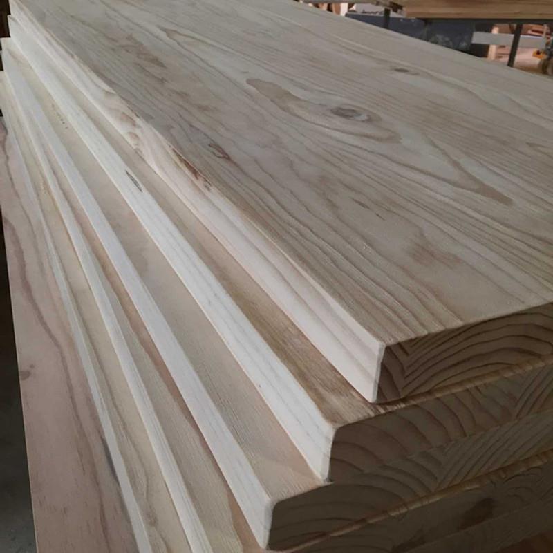 厂家直销实木桌板餐饮办公松木桌面5公分8公分松木板原木板