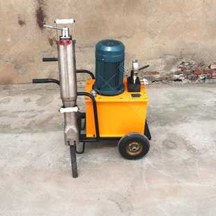 液压劈石头劈裂棒石材开采电动分裂机地基胀裂岩石柴油液压分裂机