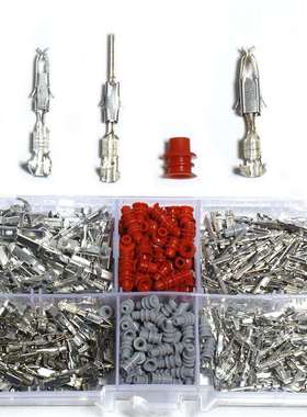 跨境 400PCS盒装 1.5/3.5mm 非绝缘插头压接销端子汽车连接器