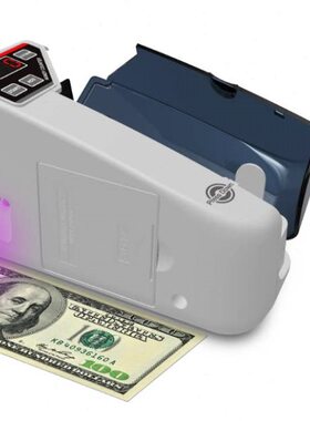 两用0迷你多国货电池 带/+便携式亨力W币V3小型点钞机UV插电M验钞