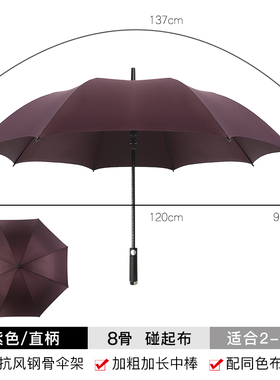 雨伞定制可印logo广告伞男w黑色大号长柄公司加大加固加厚印字订
