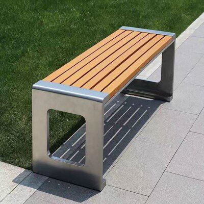 无靠背公园厂家不锈钢休闲供应休息座椅长条凳户外广场