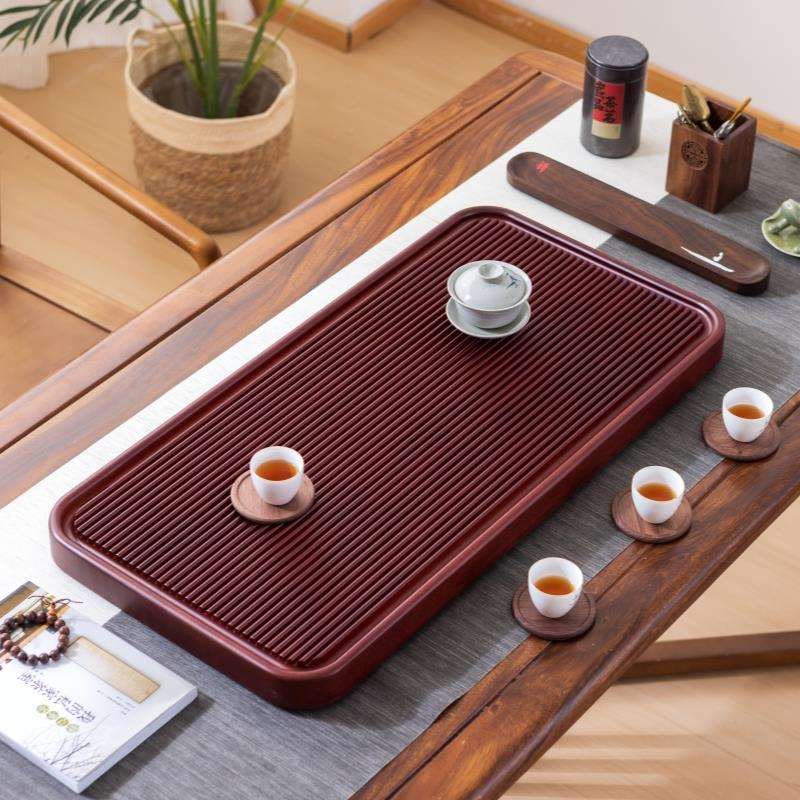 整块花梨木实木茶盘家用2025新款电木办公室茶海小型干泡茶台