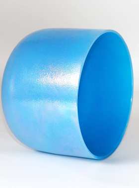 天空蓝珠光厚壁水晶钵 波光冥想心音疗愈慢节奏敲击乐器解压