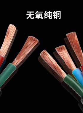 水线2芯31.5 2.5 4 6平方电源国标软电缆yjvr多股铜芯rvv护套