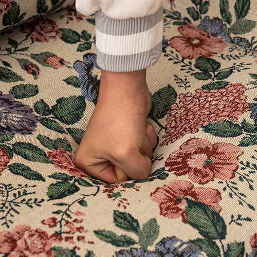 美式复古老虎椅轻奢单人沙发组合小户型可躺阳台休闲花布懒人沙发