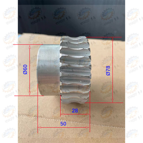 南通京鼎龙门铣床X2080T侧铣头升降蜗轮2.5模 28齿