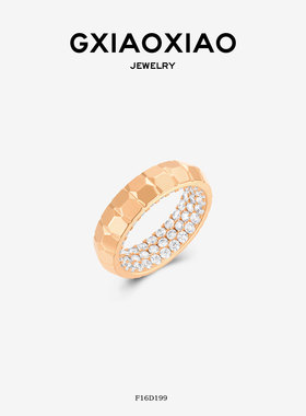G XIAOXIAO法式轻奢气质高级设计内满镶戒指 F16D199