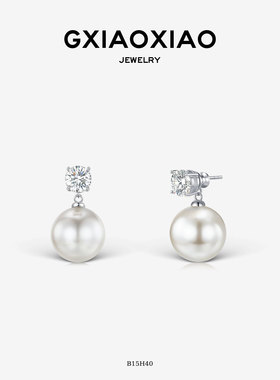 G XIAOXIAO镀K金【月落】气质高级优雅百搭耳环 B15H40 B15H42