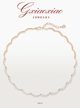 G XIAOXIAO 镀K金【月亮湾】气质时尚简约百搭项链 RX9 RX10