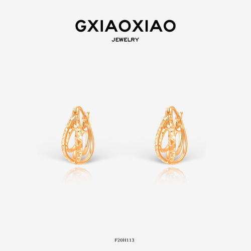 高小小多层U形耳环情人节礼物