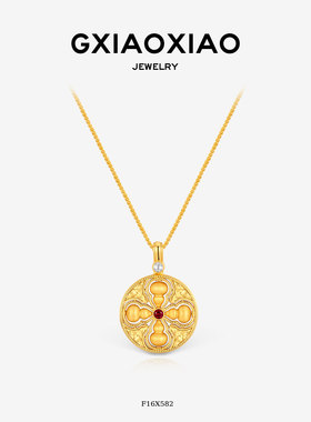 G XIAOXIAO【四方来福】新中式高级百搭葫芦项链 F16X582