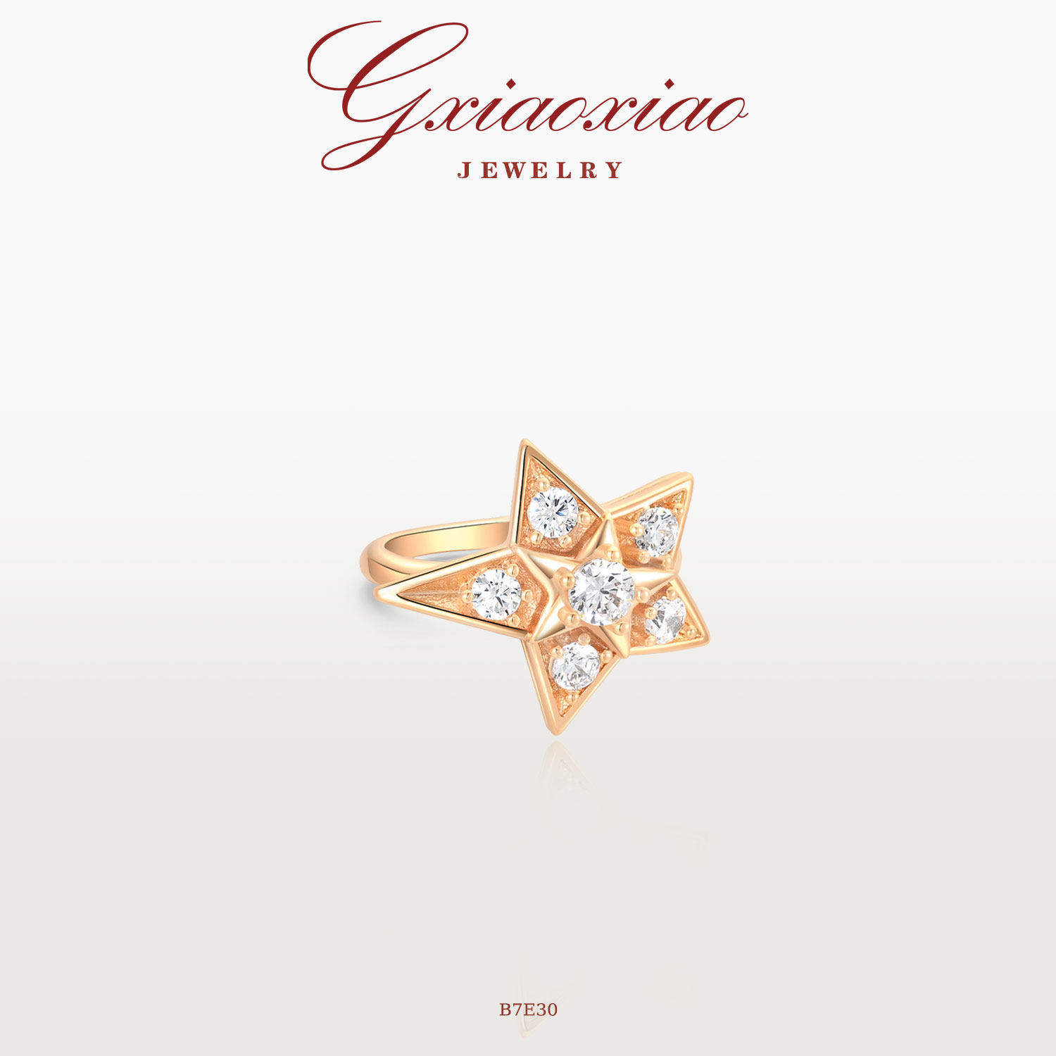 GXIAOXIAO五角星精致耳夹