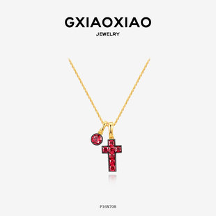 F16X706 气质高级感十字架项链 法式 F16X708 XIAOXIAO