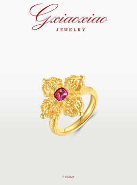 G XIAOXIAO 【金刚杵】中式气质时尚高级感戒指 F16D21